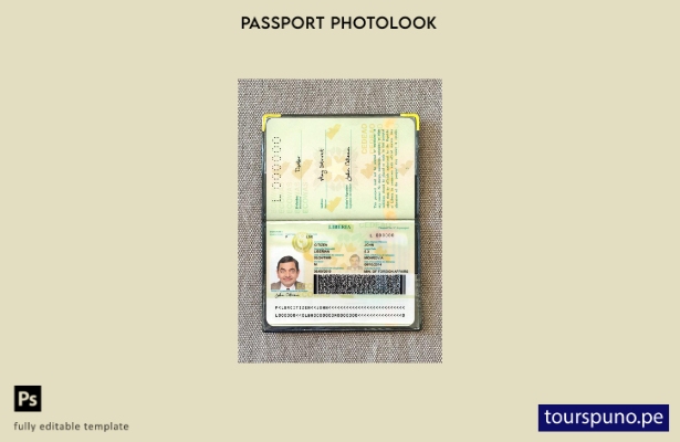 listo para imprimir la plantilla de aspecto fotográfico de la versión del pasa 1